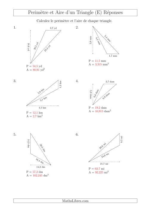 Calcul de l'Aire et du Périmètre d'un Triangle Obtusangle (En Rotation) (E) page 2