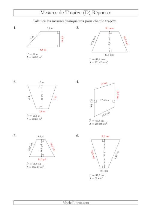 Calcul de la Base et Côtés des Trapèzes (D) page 2