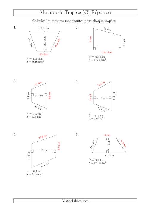 Calcul de la Base et Côtés des Trapèzes (G) page 2