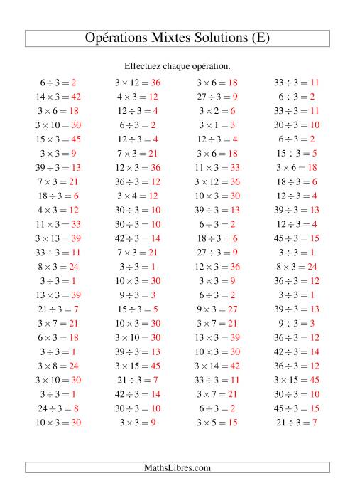 Multiplication et division -- Règles de 3 (variation 1 à 15) (E) page 2