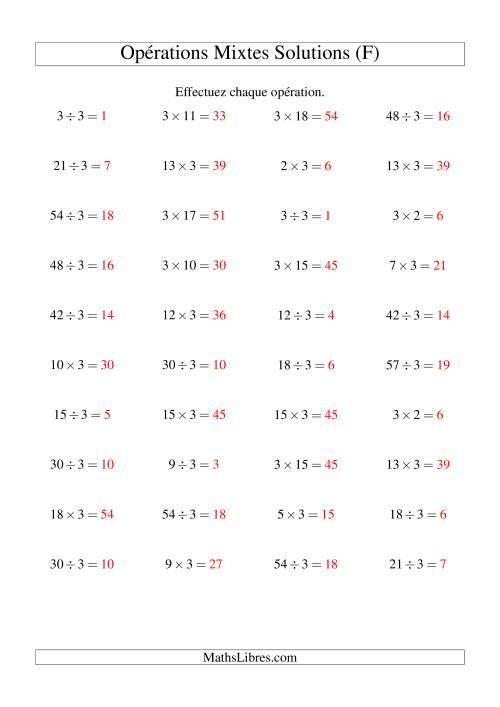 Multiplication et division -- Règles de 3 (variation 1 à 20) (F) page 2