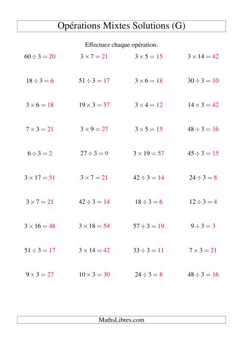 Multiplication et division -- Règles de 3 (variation 1 à 20) (G) page 2