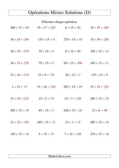 Multiplication et division -- Règles de 16 (variation 1 à 15) (D) page 2