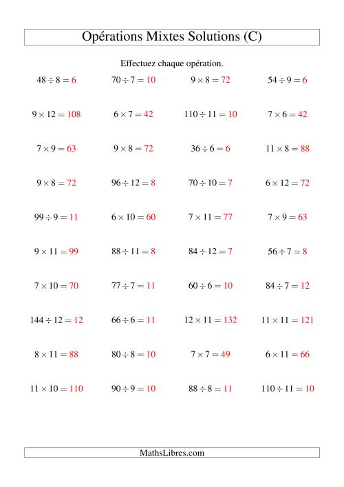 Multiplication et Division -- Règles 6 à 12 (C) page 2