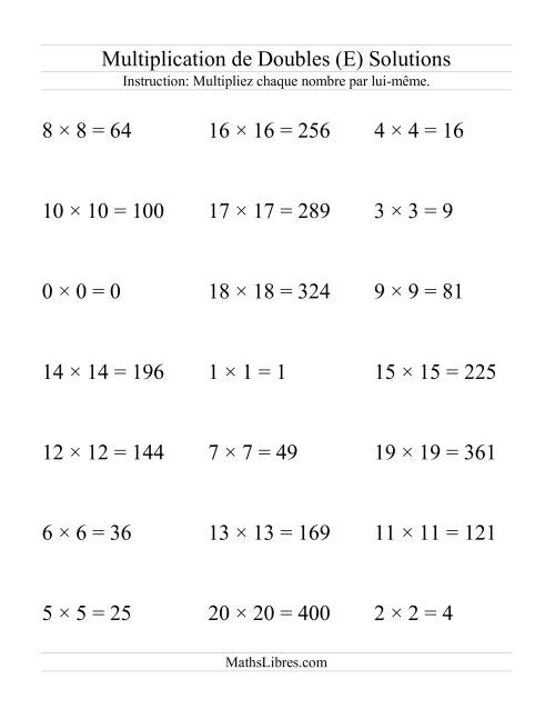 Multiplication de Doubles (E) page 2