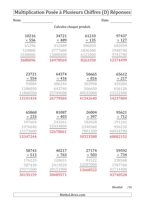 Multiplication d'un Nombre à 5 Chiffres par un Nombre à 3 Chiffres (D) page 2