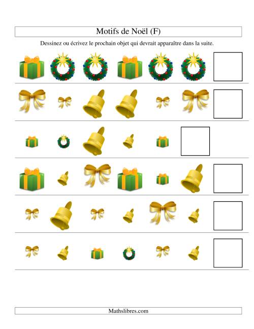 Motifs de Noël avec Deux Particularités (forme & taille) 2ème Partie (F)