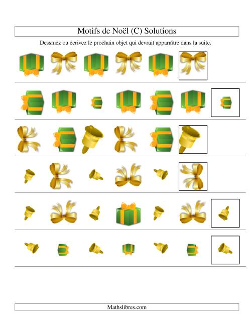 Motifs de Noël avec Trois Particularités (forme, taille & rotation) 2ème Partie (C) page 2