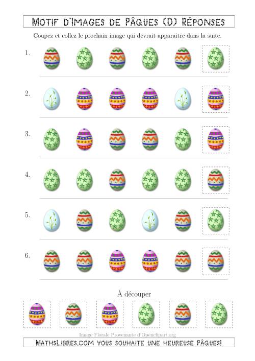 Motif d'Images de Pâques avec la Forme Comme Attribut Seulement (D) page 2