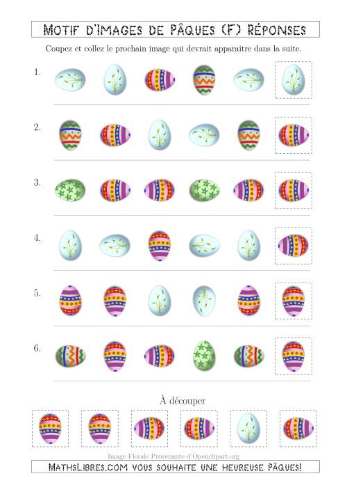 Motif d'Images de Pâques avec la Forme & la Rotation Comme Attributs (F) page 2