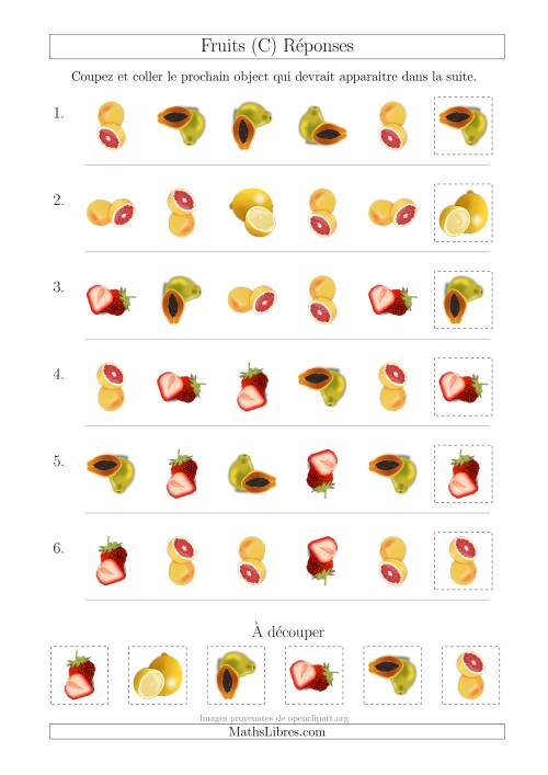 Patrons des Fruits avec Deux Particularités (Forme et Rotation) (C) page 2