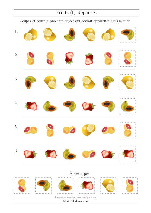 Patrons des Fruits avec Deux Particularités (Forme et Rotation) (I) page 2