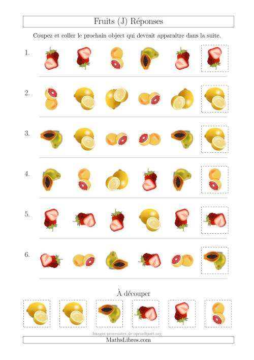 Patrons des Fruits avec Deux Particularités (Forme et Rotation) (J) page 2