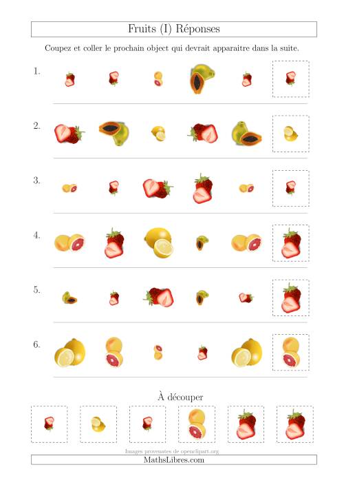Patrons des Fruits avec Trois Particularités (Forme, Taille et Rotation) (I) page 2