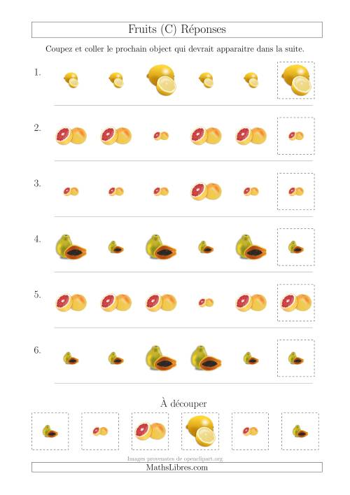 Patrons des Fruits avec Une Seule Particularité (Taille) (C) page 2
