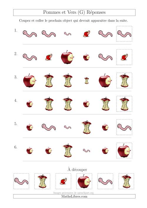 Patrons des Pommes et Vers avec Deux Particularités (Forme et Taille) (G) page 2