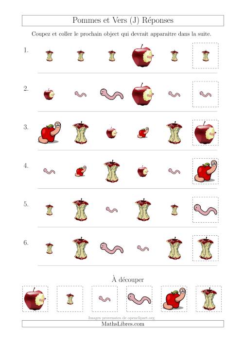 Patrons des Pommes et Vers avec Deux Particularités (Forme et Taille) (J) page 2