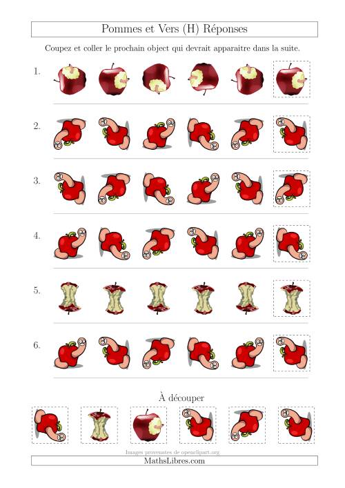 Patrons des Pommes et Vers avec Une Seule Particularité (Rotation) (H) page 2