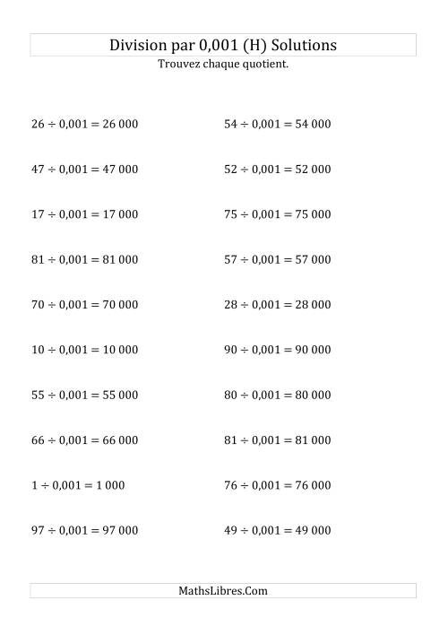 Division de nombres entiers par 0,001 (H) page 2