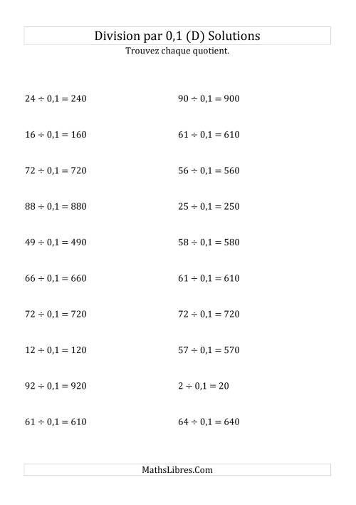 Division de nombres entiers par 0,1 (D) page 2