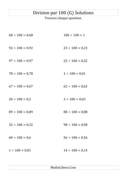 Division de nombres entiers par 100 (G) page 2