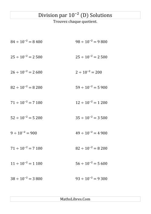 Division de nombres entiers par 10⁻² (D) page 2
