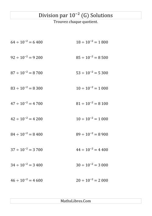 Division de nombres entiers par 10⁻² (G) page 2