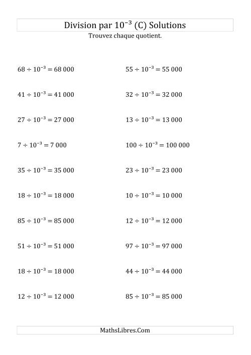 Division de nombres entiers par 10⁻³ (C) page 2