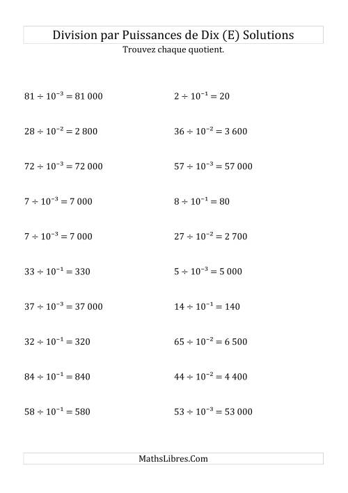 Division de nombres entiers par puissances n&eeacute;gatives de dix (forme exposant) (E) page 2
