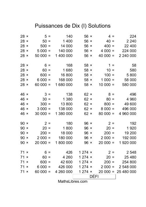 Nombres deux-chiffres multipliés par multiples de puissances positives de dix (I) page 2