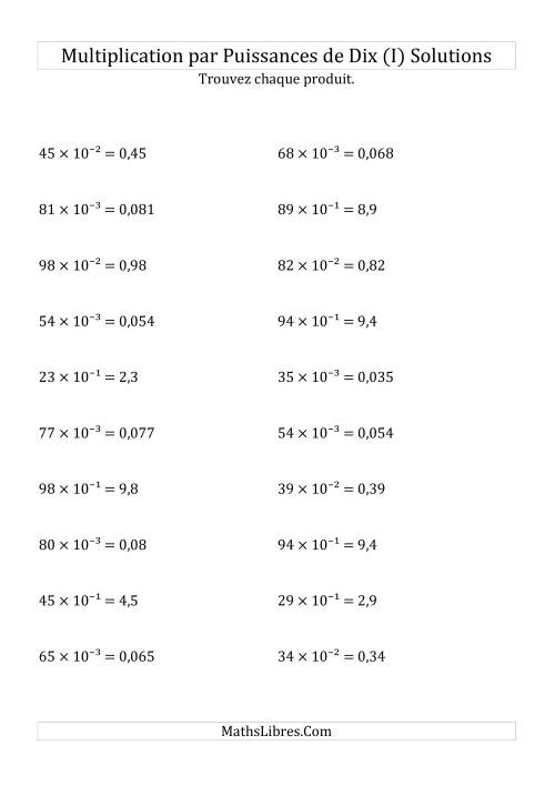 Multiplication de nombres entiers par puissances négatives (I) page 2