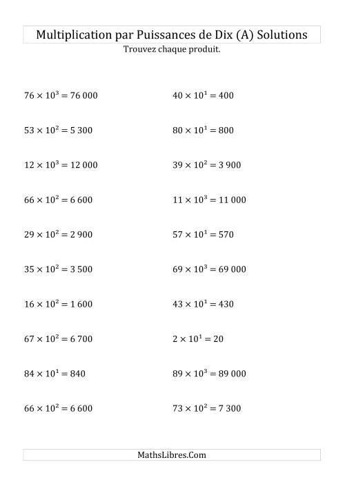 Multiplication de nombres entiers par puissances positives (Tout) page 2