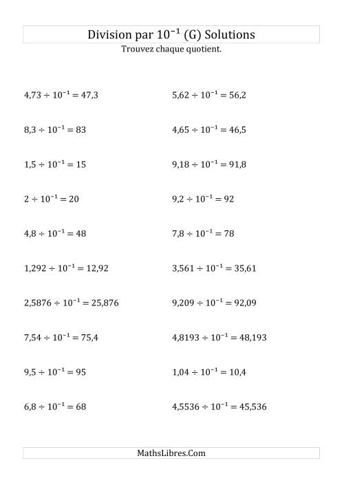 Division de nombres décimaux par 10<sup>-1</sup> (G) page 2