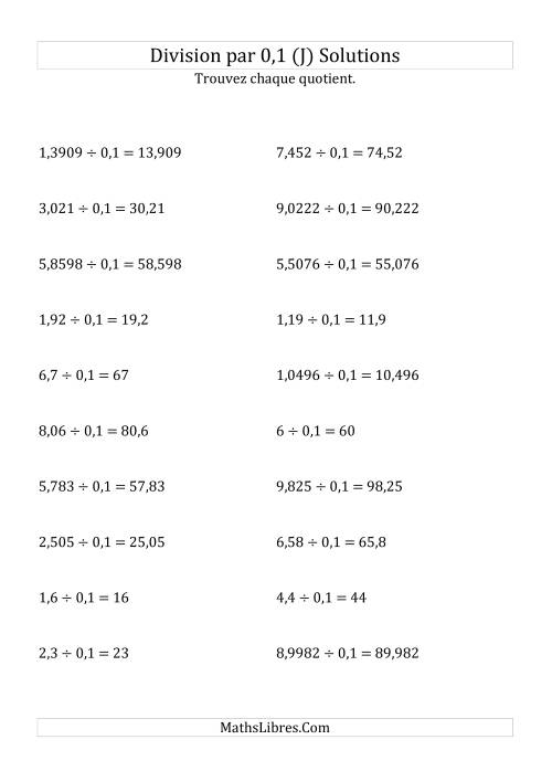 Division de nombres décimaux par 0,1 (J) page 2