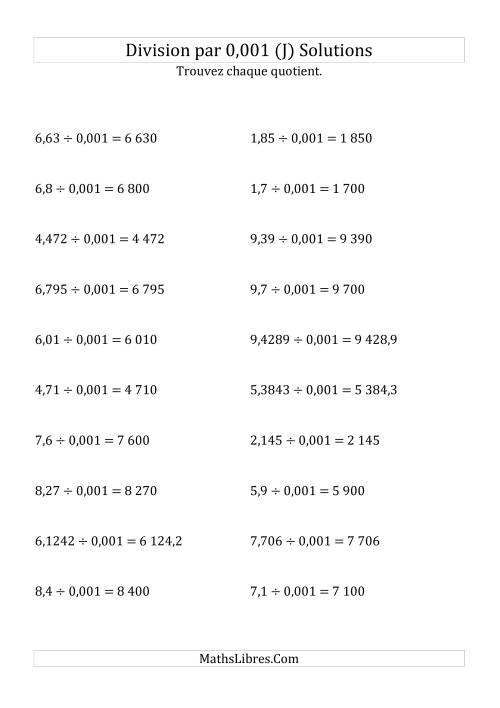 Division de nombres décimaux par 0,001 (J) page 2