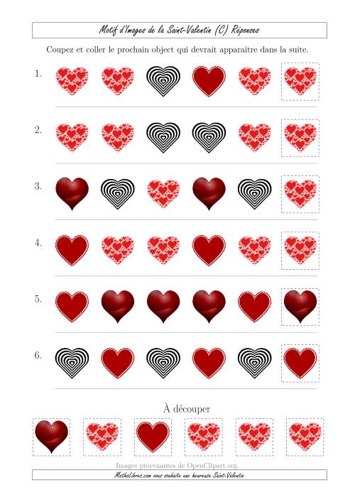 Motif d'Images de la Saint Valentin avec la Forme Comme Attribut Seulement (C) page 2