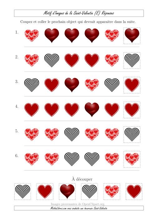 Motif d'Images de la Saint Valentin avec la Forme Comme Attribut Seulement (E) page 2