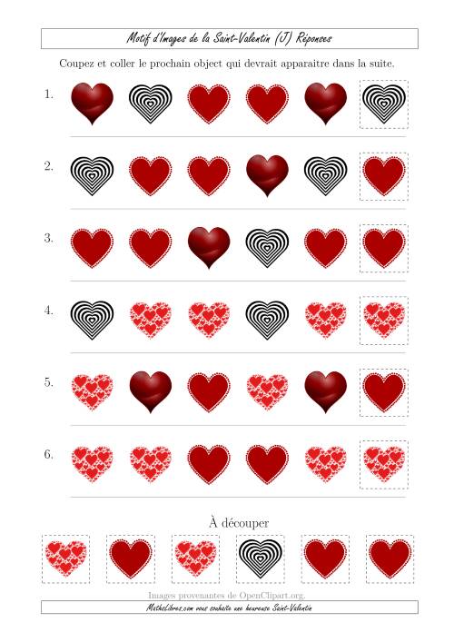 Motif d'Images de la Saint Valentin avec la Forme Comme Attribut Seulement (J) page 2