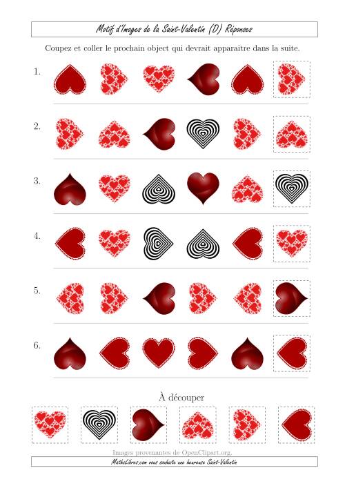 Motif d'Images de la Saint Valentin avec la Forme & la Rotation  Comme Attributs (D) page 2