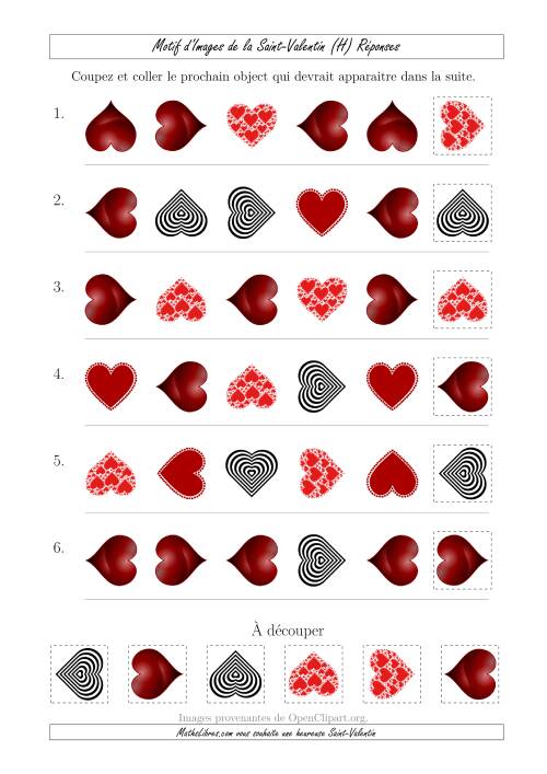 Motif d'Images de la Saint Valentin avec la Forme & la Rotation  Comme Attributs (H) page 2