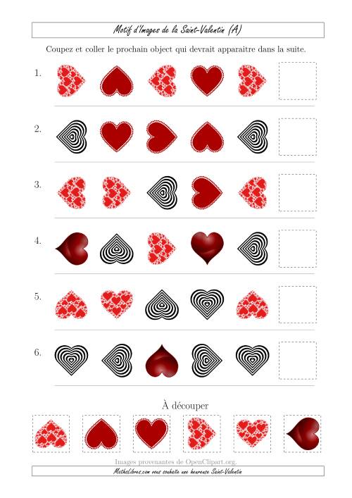 Motif d'Images de la Saint Valentin avec la Forme & la Rotation  Comme Attributs (Tout)