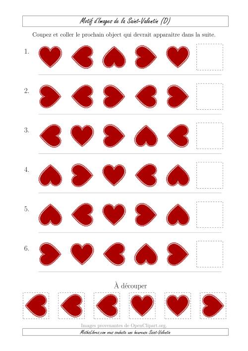Motif d'Images de la Saint Valentin avec la Rotation Comme Attribut Seulement (D)