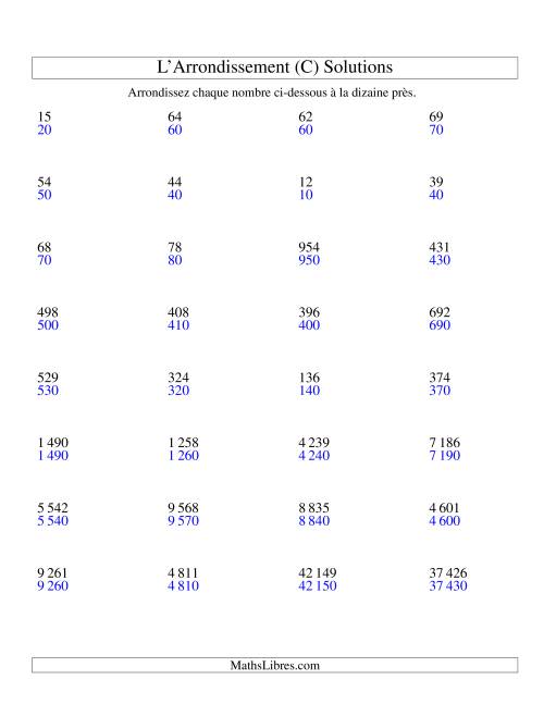 Arrondir un nombre au 10 près (version SI) (C) page 2
