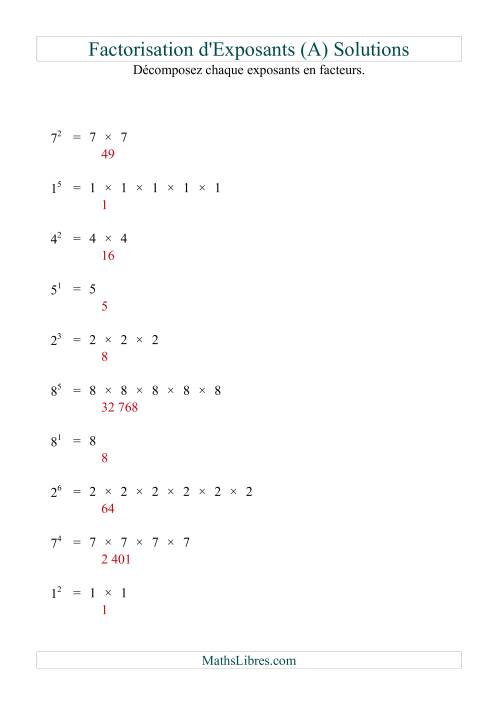 Décomposition de nombres en facteurs premiers (base 1 à 9; exposant 1 à 6) (Tout) page 2