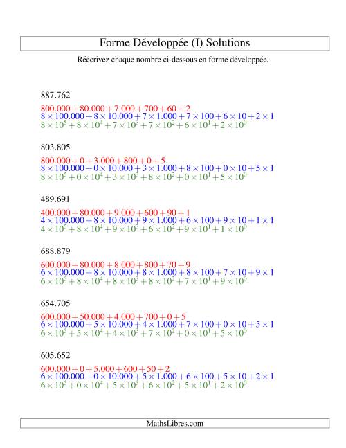 Écriture de nombres en forme dévoleppée 100.000 à 999.999 (version EU) (I) page 2