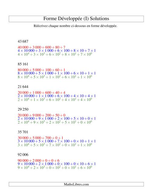 Écriture de nombres en forme dévoleppée 10 000 à 99 999 (version SI) (I) page 2