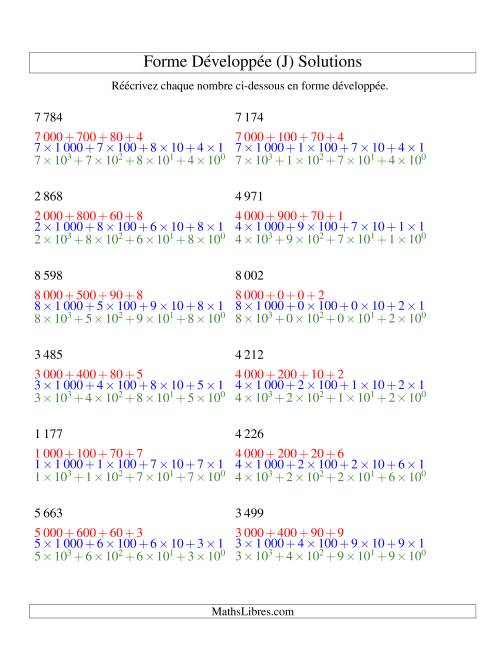 Écriture de nombres en forme dévoleppée 1 000 à 9 999 (version SI) (J) page 2