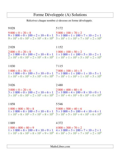 Écriture de nombres en forme dévoleppée 1 000 à 9 999 (version SI) (Tout) page 2