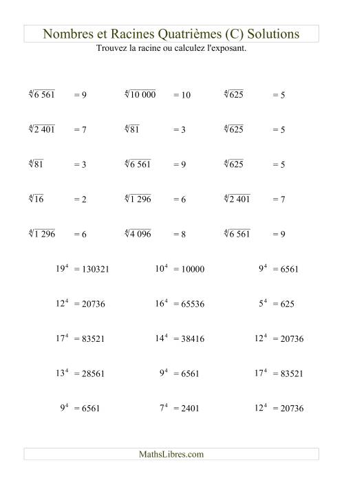 Nombres et racines quatrièmes (C) page 2