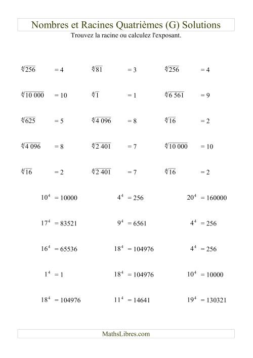 Nombres et racines quatrièmes (G) page 2